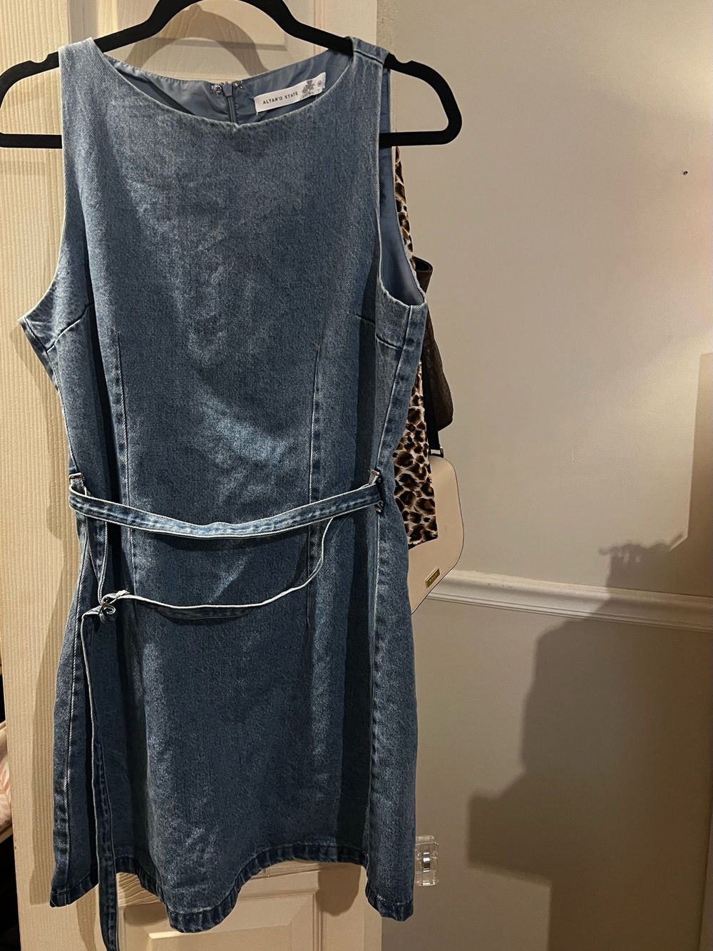 Altar'd State NWT Never Worn Blue Denim Mini Dress
